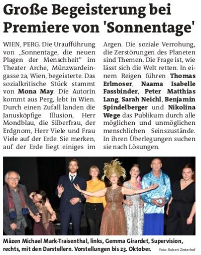 Artikel zu Sonnentage in meinbezirk.at Perg